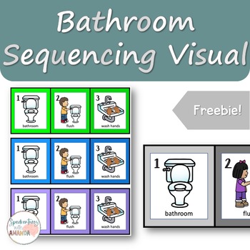 Bathroom Steps Visual by Accessible Edventures | TPT