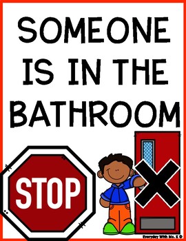 Stop and Go sign for bathroom  Traffic signs, Stop sign, Signs