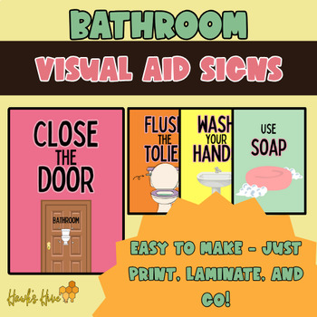 Preview of Bathroom Visual Aid Signs