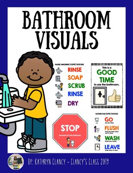 Bathroom Visuals by Clancy's Class | TPT