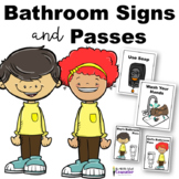 Bathroom and Water Fountain Posters and Passes