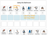 Bathroom routine chart special education visual picture board