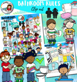 Bathroom rules clipart 92 items!