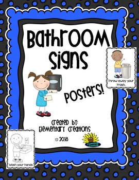 Preview of Bathroom signs and labels