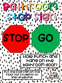 stop and go signs for classroom