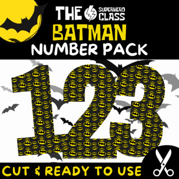 Preview of Batman Number Pack - Print, Cut & Ready!✂️