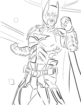 dark knight coloring pages