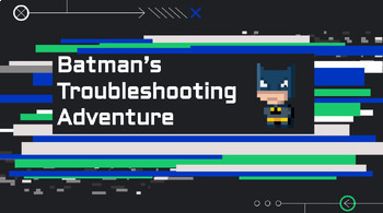 Preview of Batman's Troubleshooting Adventure (Interactive Google Slide)