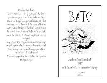 Bats: An Informational Activity Book by GST2FUN | TpT