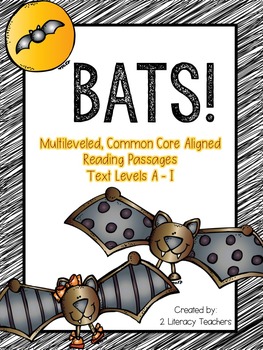 Preview of Bats! CCSS Aligned Leveled Reading Passages and Activities