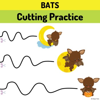 Bats Cutting Practice with Scissors Preschool by Hajar Tots