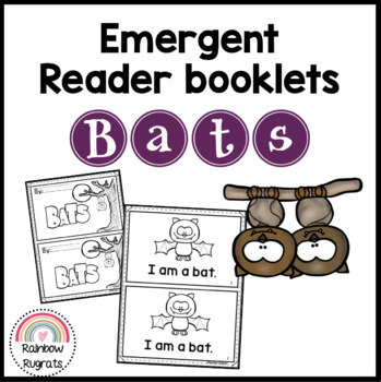 Bats Emergent Reader by Rainbow Rugrats | TPT