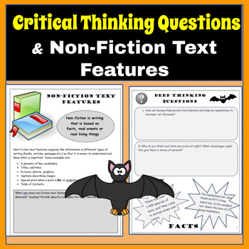 Bats: Fascinating Flying Mammals Reading Comprehension Packet | TPT