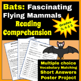 Bats: Fascinating Flying Mammals Reading Comprehension Packet