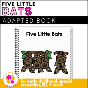 Preview of Bats Adapted Book for Special Education Halloween Adaptive Circle Time Activity