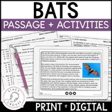 Bats Halloween Speech Therapy Activities Passage + Languag