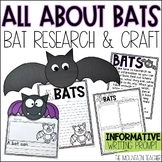 All About Bats Informative Writing Activity & Bat Craft fo