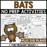 Bats NO PREP Activities Pack | Life Cycle Thematic Unit St