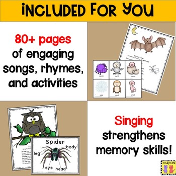 Spiders!  Preschool songs, School songs, Classroom songs