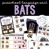 Bats Preschool Language Unit for Speech Therapy (+BOOM Cards)