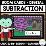 Bats Subtraction - Boom Cards - Distance Learning