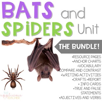 Preview of Bats and Spiders Unit | Bats and Spiders Activities