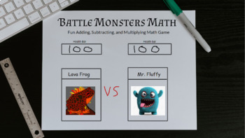Preview of Battle Monsters! a fun math game!