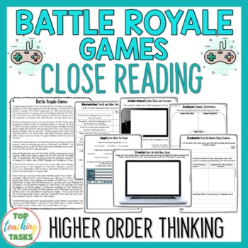 Fortnite Lesson Plan 7.3 Core Standard Fortnite Reading Comprehension Passages And Questions By Top Teaching Tasks