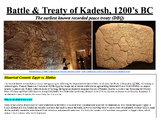 Battle & Treaty of Kadesh 1200's BC: Earliest Known Record