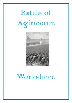 Preview of Battle of Agincourt Worksheet Activity