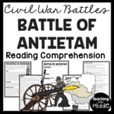 Battle of Antietam in the Civil War Reading Comprehension 