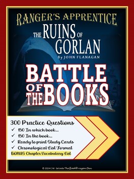 Preview of Battle of Books Questions & Vocabulary Ranger's Apprentice: The Ruins of Gorlan