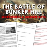 Battle of Bunker Hill American Revolution Reading Workshee