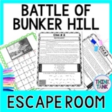 Battle of Bunker Hill ESCAPE ROOM:  Revolutionary War - Pr