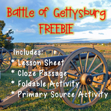 Battle of Gettysburg Freebie