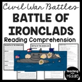 Battle of Ironclads Civil War Reading Comprehension Worksh