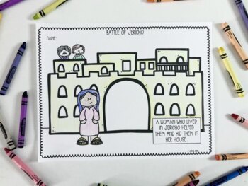 Battle of Jericho Coloring Sheets for Sunday School or Homeschool Print ...