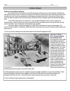 Preview of Battle of Stalingrad (DBQ)