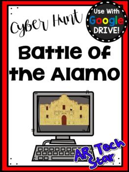 Preview of Battle of the Alamo Digital Cyber Hunt for Google Slides Distance Learning