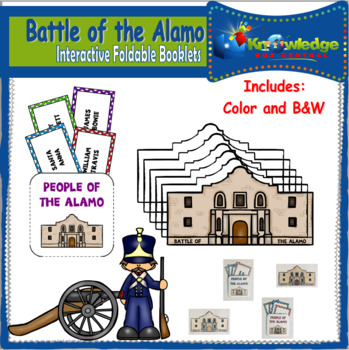 Preview of Battle of the Alamo Interactive Foldable Booklets - EBOOK