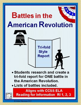 Preview of Battle of the American Revolution:  Tri-fold Research Activity