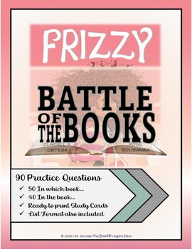 Preview of Battle of the Books Chapter Questions - Frizzy by Claribel A. Ortega