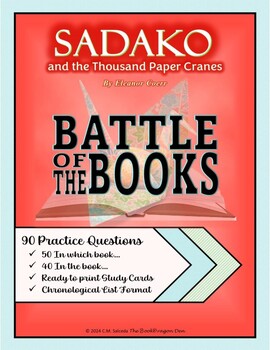 Preview of Battle of the Books Chapter Questions - Sadako and the Thousand Paper Cranes