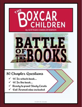 Preview of Battle of the Books Chapter Questions - The Boxcar Children (Book 1)