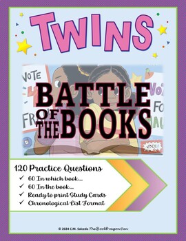 Preview of Battle of the Books Chapter Questions - Twins by Varian Johnson