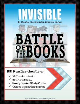 Preview of Battle of the Books - Invisible by Christina Diaz Gonzalez & Gabriela Epstein