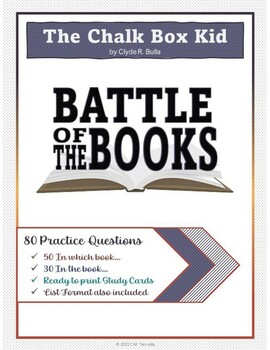 Preview of Battle of the Books Practice & Digital Assessment - The Chalk Box Kid