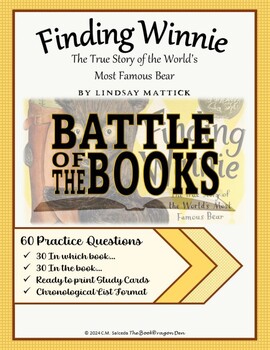 Preview of Battle of the Books Practice Questions - Finding Winnie by Lindsay Mattick