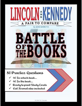 Preview of Battle of the Books Practice Questions - Lincoln and Kennedy: A Pair to Compare