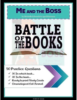 Preview of Battle of the Books Practice Questions - Me and the Boss by Edwards & Harrison